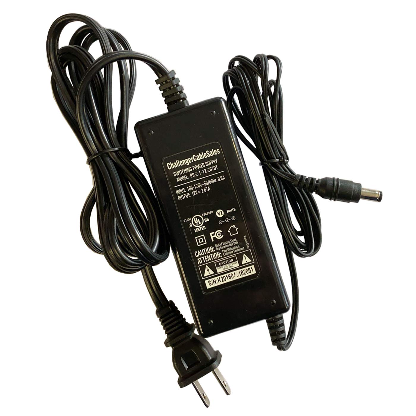 Amazon.com: Challenger Cable Sales Switching Power Supply PS-2.1